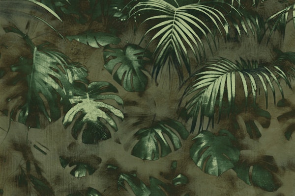 Muted Moody Rainforest Jungle Grey