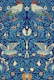 Victorian Birds Pattern - Blue