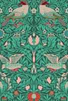 Victorian Birds Pattern - Green wallpaper