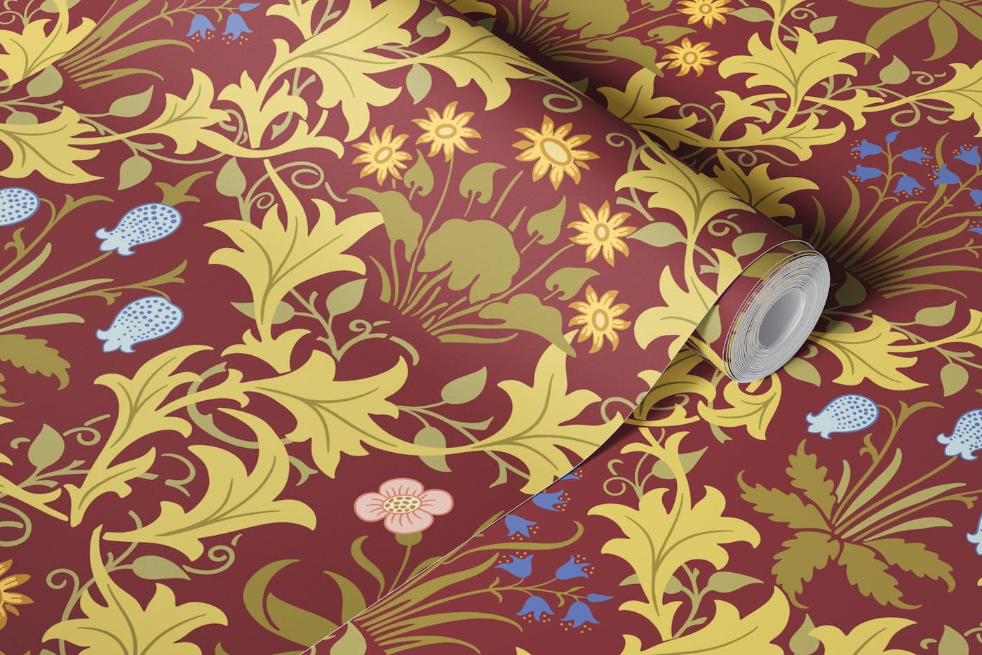 Victorian Celandine pattern 2 wallpaper roll