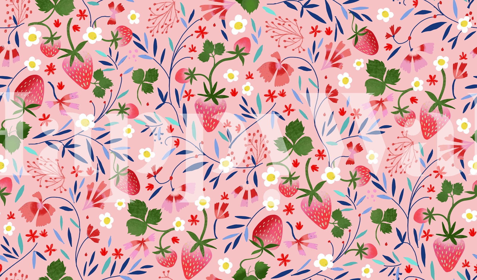 Strawberry Wallpaper - Happywall