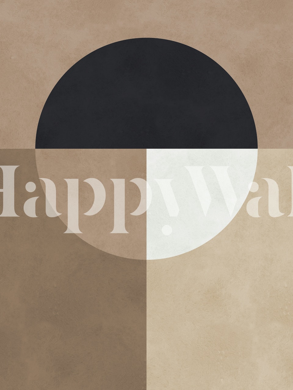 Modern art wallpaper featuring circles design