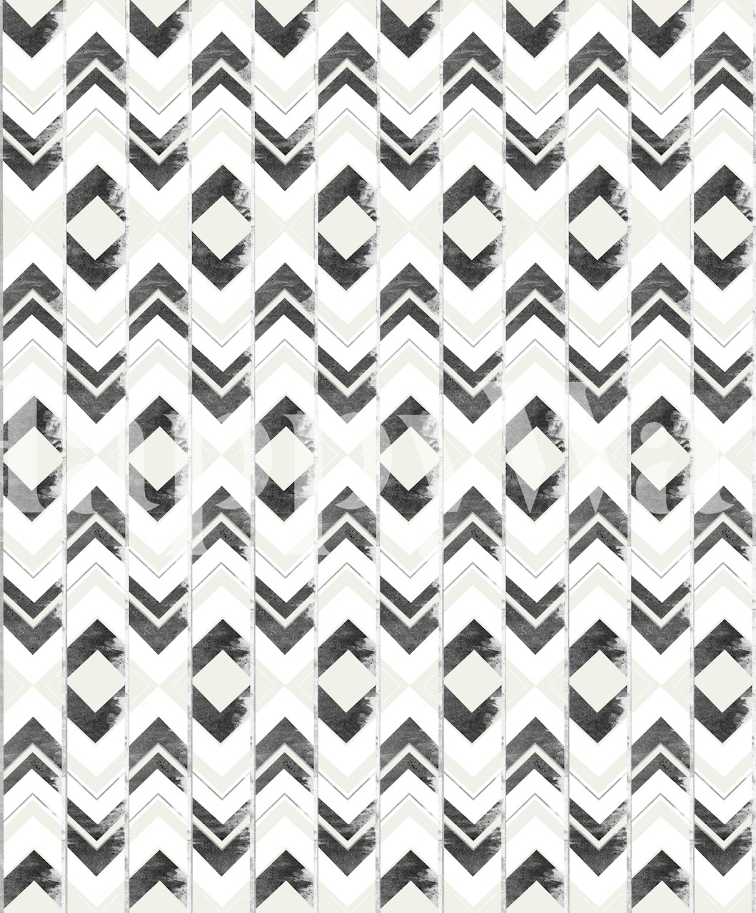 Tribal Boho Arrow Pattern tapet i et rom