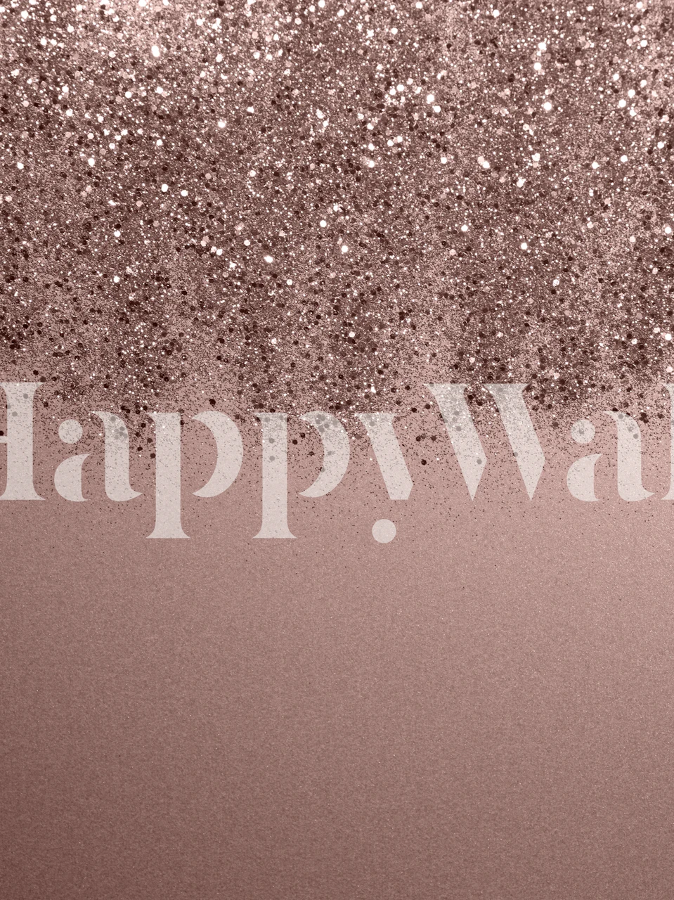 Rose Gold Blush Glitter wall mural with a sparkling top and smooth bottom