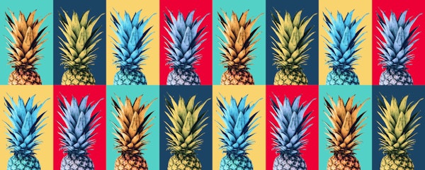 Popart pineapple 1