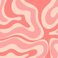 Retro Modern Liquid Swirl Abstract Blush Pink tapetit
