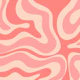 Retro Modern Liquid Swirl Abstract Blush Pink