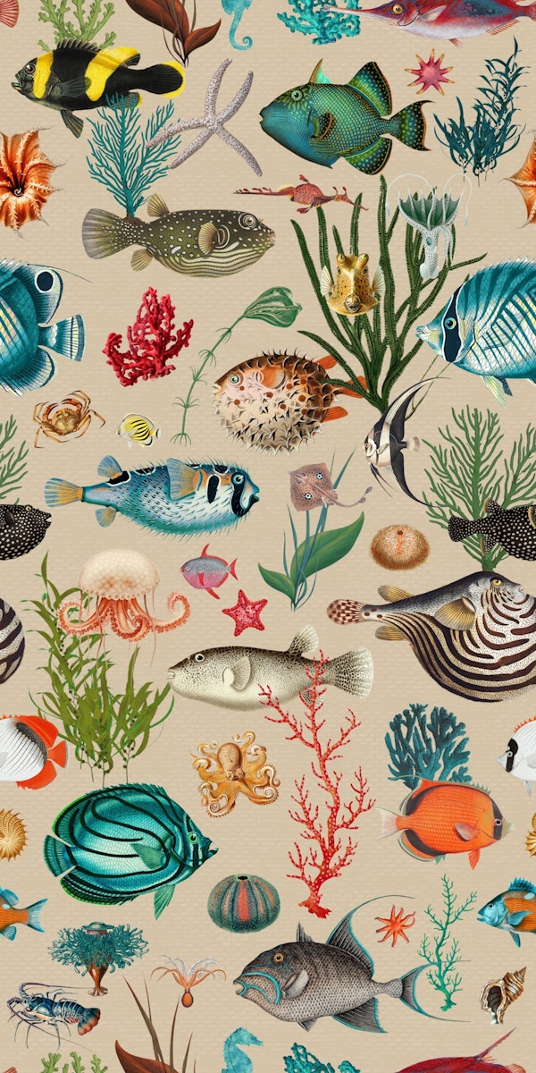 Oceania pattern in beige