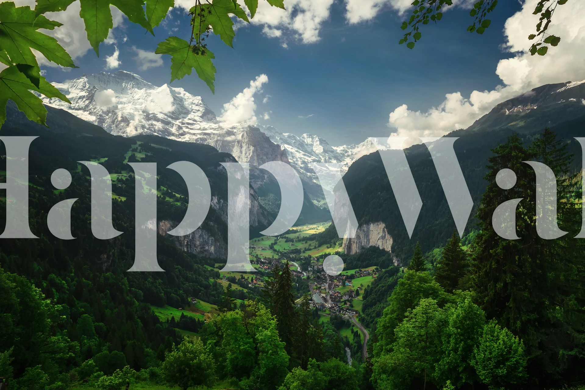 Lauterbrunnen dolina tapeta u sobi