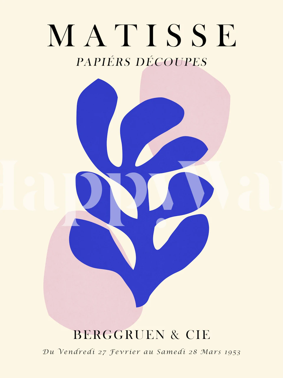 Matisse poster 14 wallpaper in a modern room