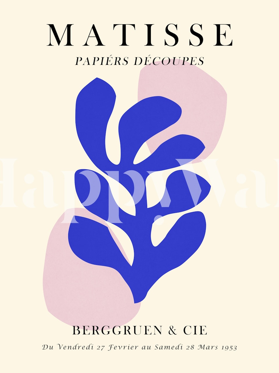 Matisse poster 14 wallpaper in a modern room