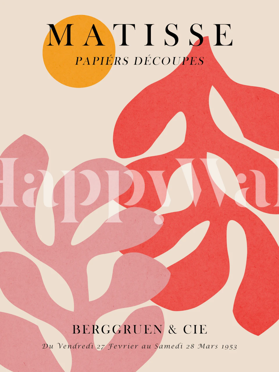 Matisse poster design on wall