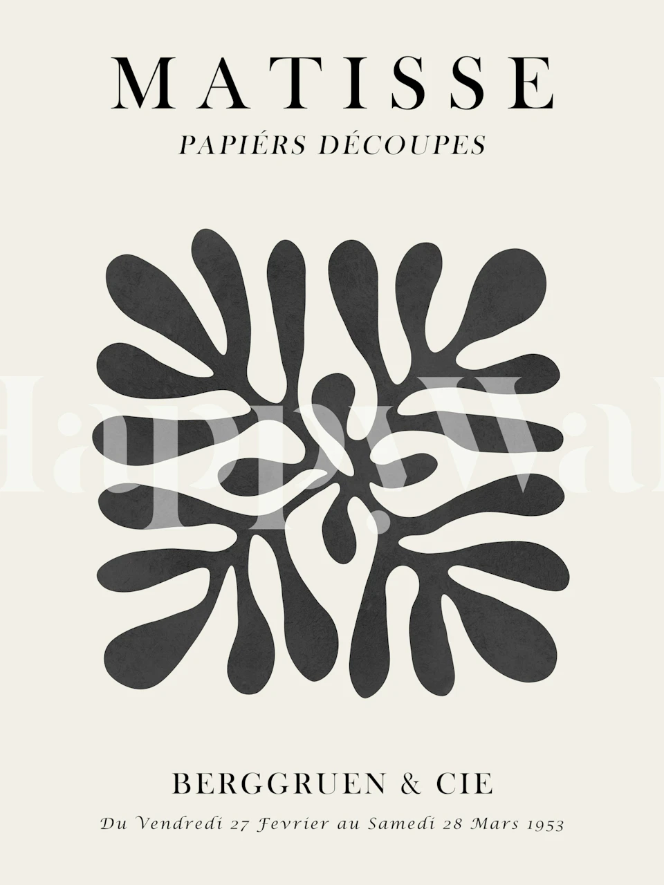 Matisse poster 17 wallpaper in a stylish room