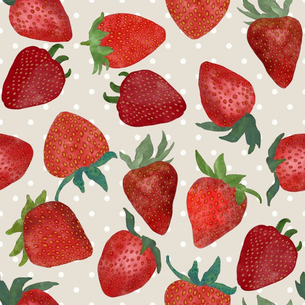 Watercolor Strawberries 4