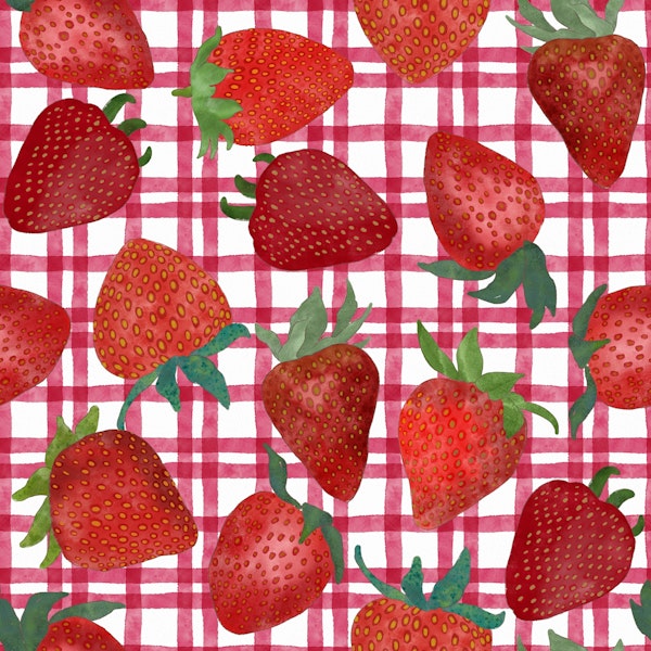 Watercolor Strawberries 7