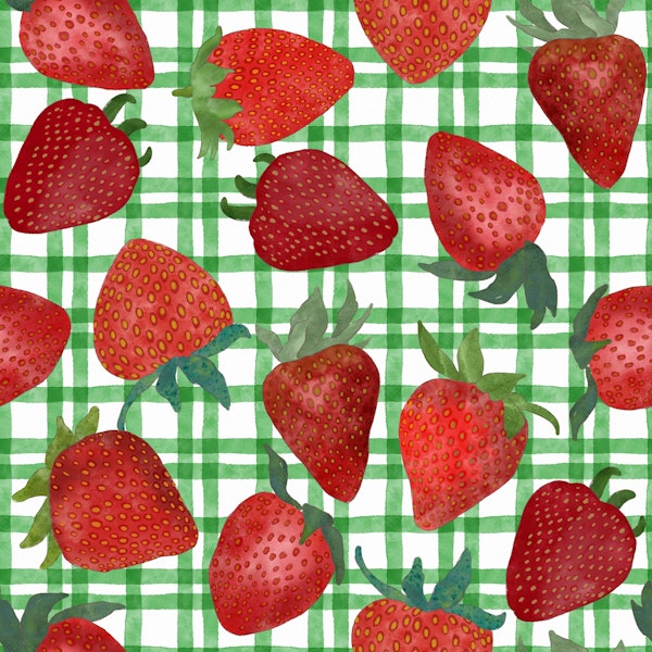 Watercolor Strawberries 8