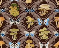 Enchanting Mushrooms, Fern and Butterflies 4 tapete