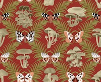 Enchanting Mushrooms, Fern and Butterflies 5 tapete