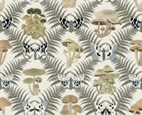 Enchanting Mushrooms, Fern and Butterflies 6 wallpaper