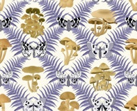 Enchanting Mushrooms, Fern and Butterflies 8 wallpaper