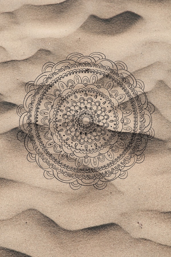 Mandala on Sand 1