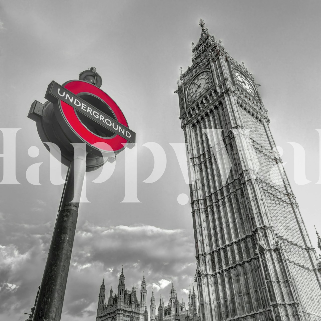 Urban Icons behang in modern interieur