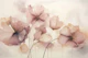 Dreamy Ink Flowers Peach Blush Pink