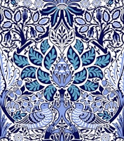 Victorian Dove and Rose pattern 3 behang