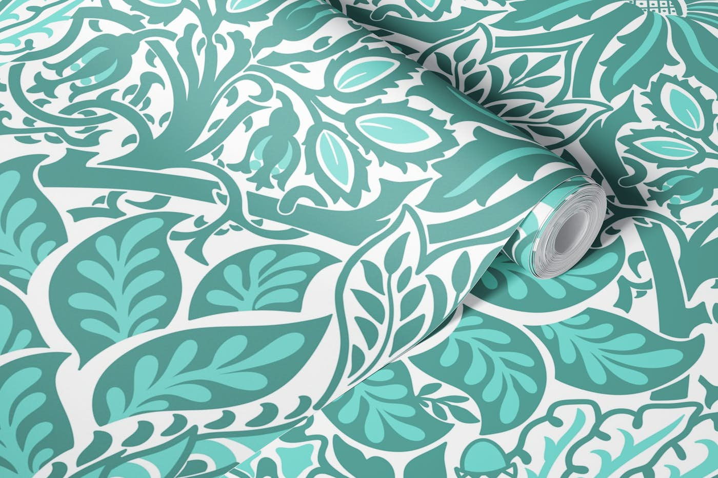 Victorian Dove and Rose pattern 4 wallpaper roll