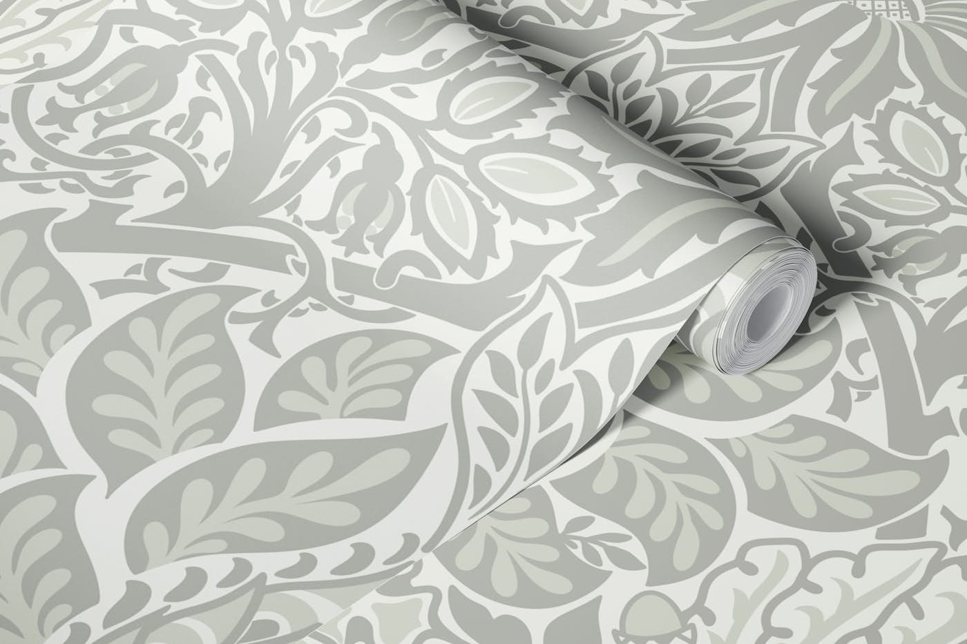 Victorian Dove and Rose pattern 5 wallpaper roll