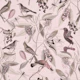Vintage Magnolia Flowers And Birds Pink