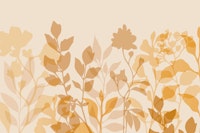 Layered Leaves Spring Vibes Peach ταπετσαρία