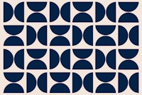 Midnight Blue Bauhaus tapeta