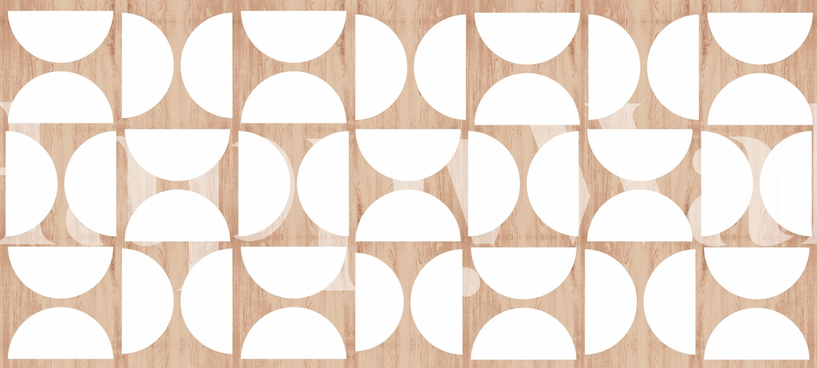 Beige White Bauhaus pozadina u sobi