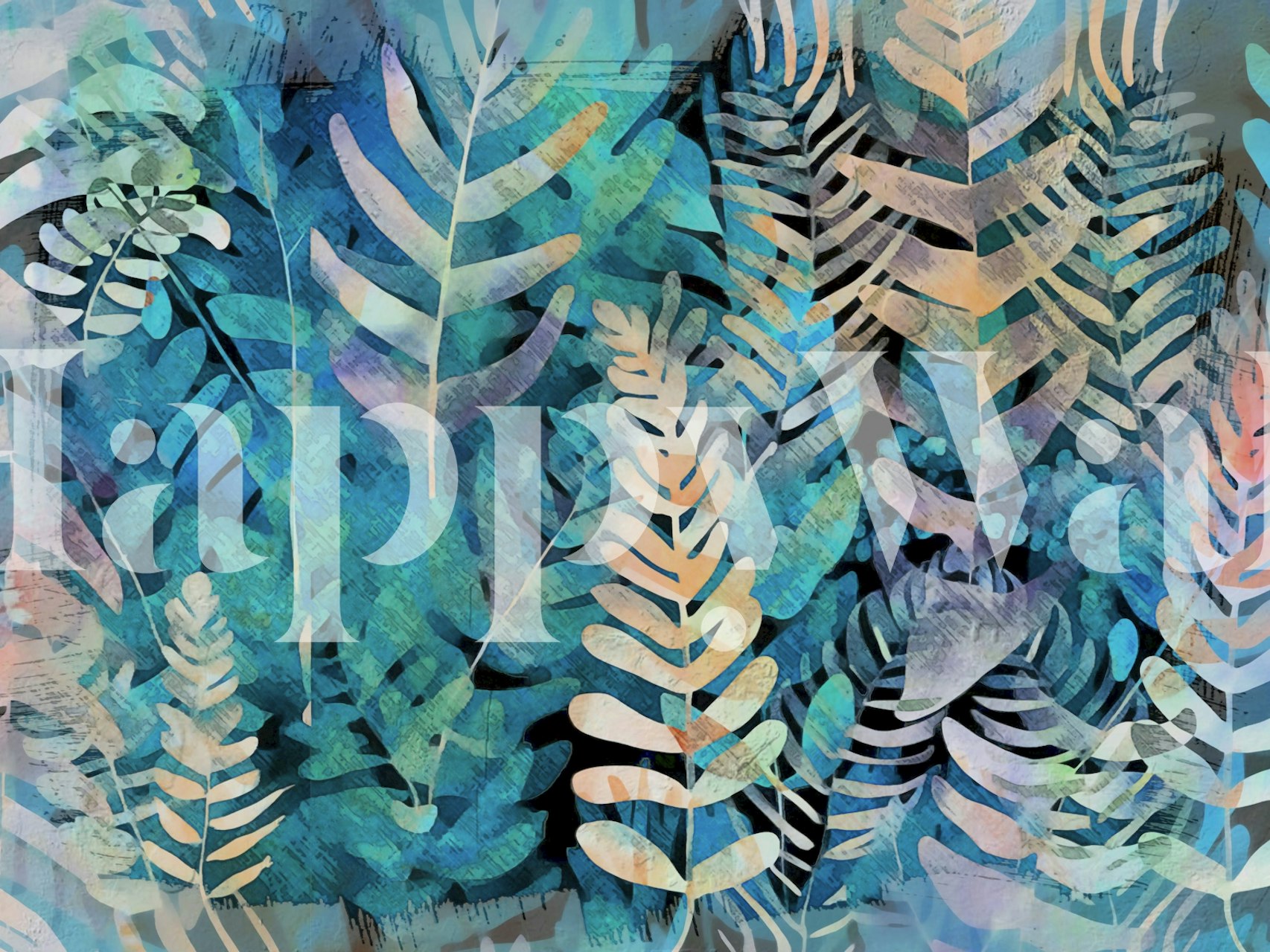 Winter Forest Dream tapetdesign i ett rum