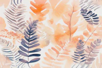 Peach Black Forest Fern wallpaper