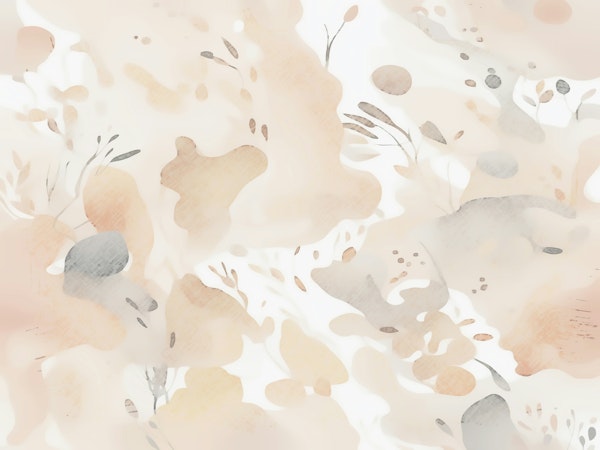 Soft Peach Wildflower Meadow