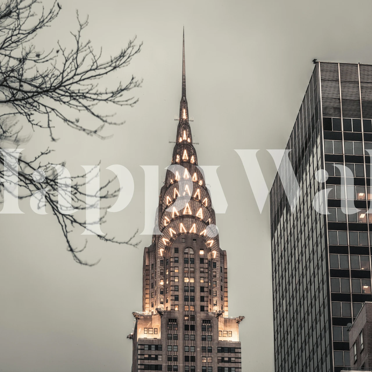 Carta da parati Midtown Marvel in una stanza elegante