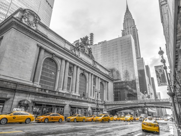 Yellow Cabs in the Big Apple