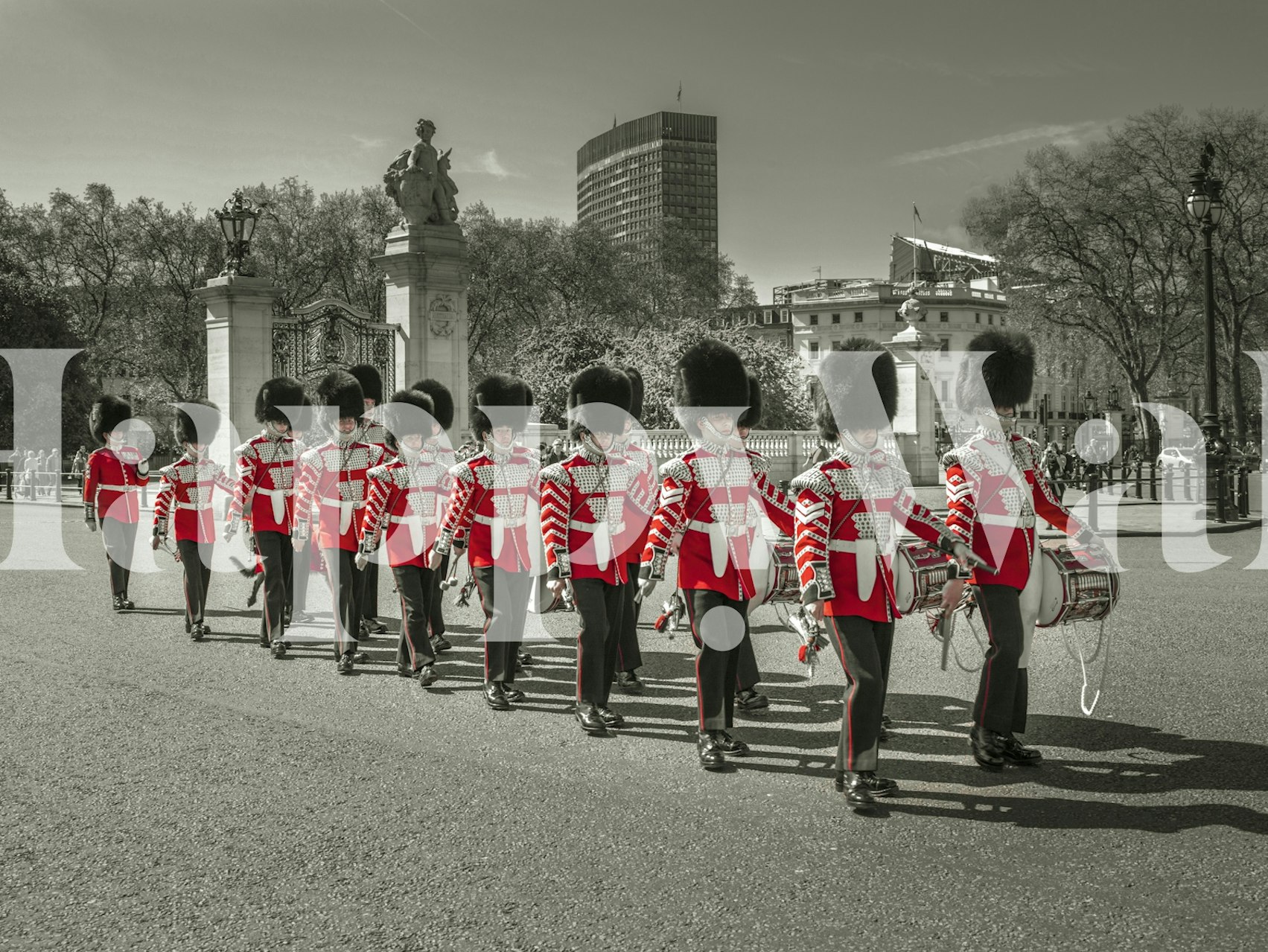 Changing the Guard tapet i et værelse