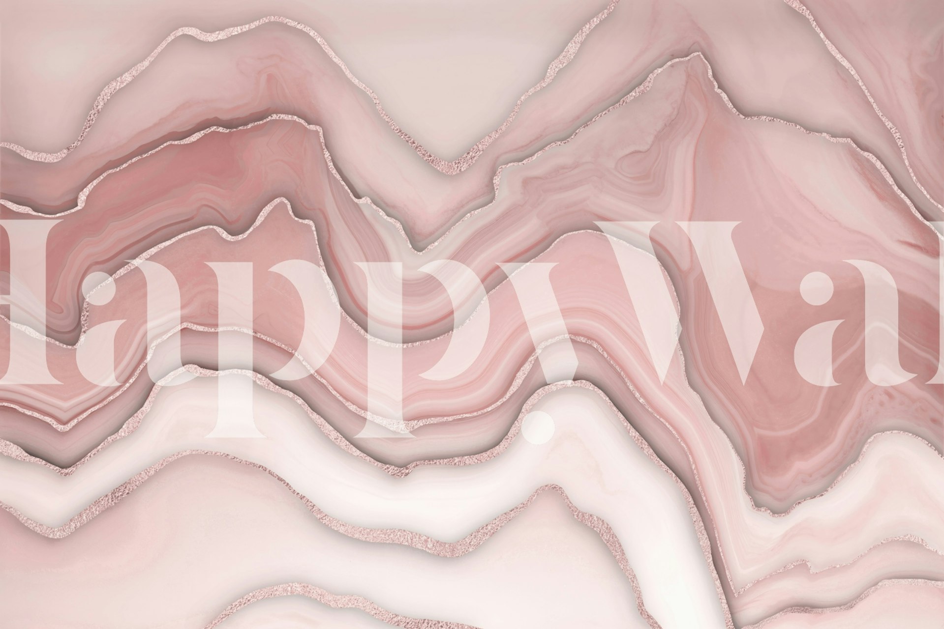 Pink and rose gold marble pattern wallpaper
