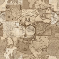 Old maps color version 2 ταπετσαρία