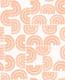 Bold Brush Stroke Arches in Peach Fuzz