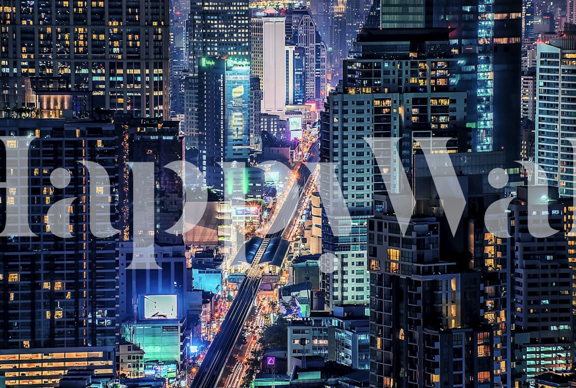 Sukhumvit District cityscape wallpaper