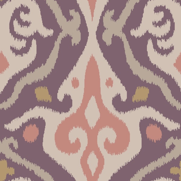 JAVA Boho Ikat Woven Texture Small Rust Sand