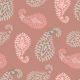 PAISLEY Bohemian Vintage Blush on Blush Rust
