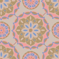 MOSAIQUE Bohemian Floral Mandala Pink Small wallpaper