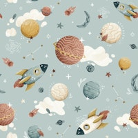 Boho Dreamscape - mint carta da parati