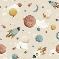 Boho Dreamscape - beige carta da parati