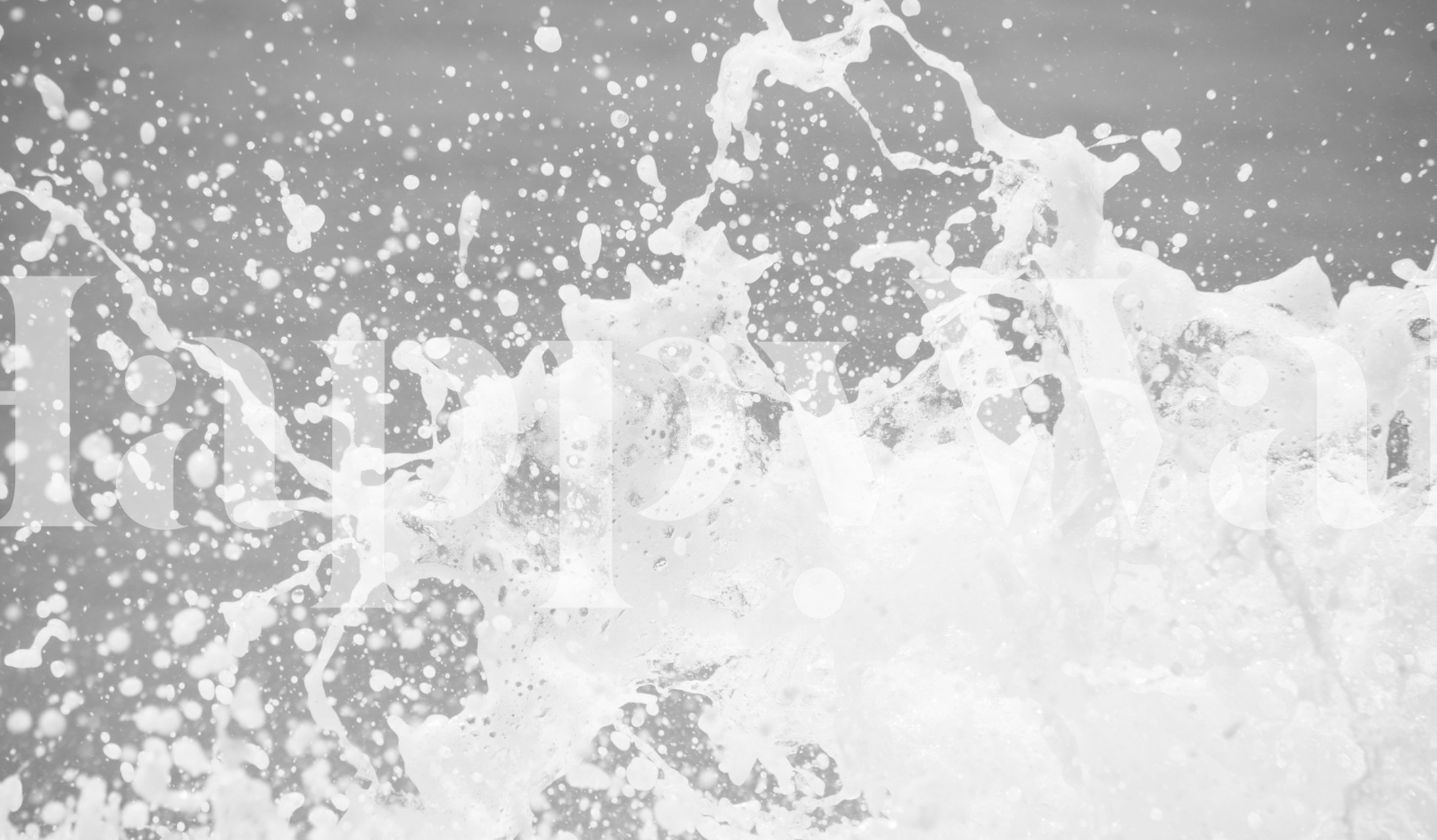 Ocean wave splash in white with dynamic splashes wallpaper
